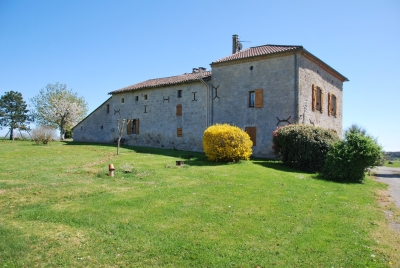 Magnificent stone country house with two gites, swimming pool, barn and 27ha