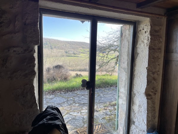 Old stone house with spectacular view